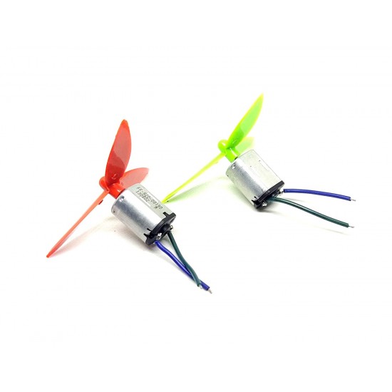 4pcs N20 3.7V Mini Drone Dual Shaft DC Motor 10x12x15mm + 4Pcs 50mm 3 Blade Propeller For Airplane Helicopter Drones Toy Car Robot DIY