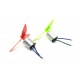 4pcs N20 3.7V Mini Drone Dual Shaft DC Motor 10x12x15mm + 4Pcs 50mm 3 Blade Propeller For Airplane Helicopter Drones Toy Car Robot DIY