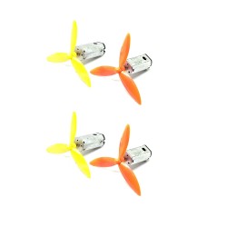 4PCS N50 3.7V - 7.4V Mini Drone DC Motor 10x12x25mm 25000 RPM + 4Pcs 50mm 3 Blade Propeller for Airplane Helicopter Drones Toy Car Robot DIY