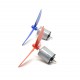 4pcs N20 3.7V Mini Drone Dual Shaft DC Motor 10x12x15mm 6000 RPM with 4Pcs 50mm 3 Blade Propeller For Airplane Helicopter Drones Toy Car Robot DIY