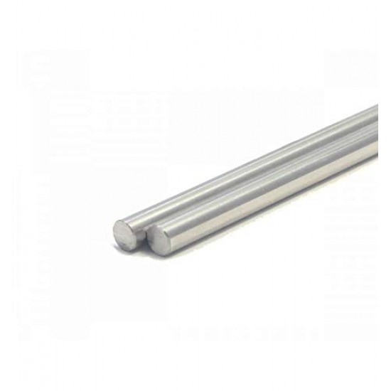 2pcs EN31 Rustproof Steel Smooth Rod 4mm OD 100mm (0.1 mtr) Long for CNC Robotics Machines DIY Projects