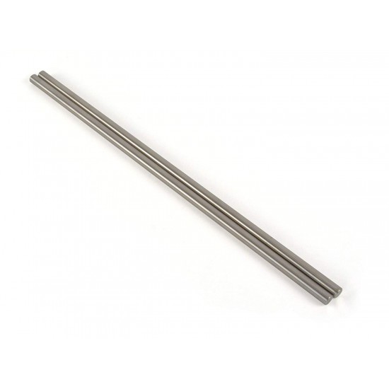 2pcs EN31 Rustproof Steel Smooth Rod 4mm OD 100mm (0.1 mtr) Long for CNC Robotics Machines DIY Projects