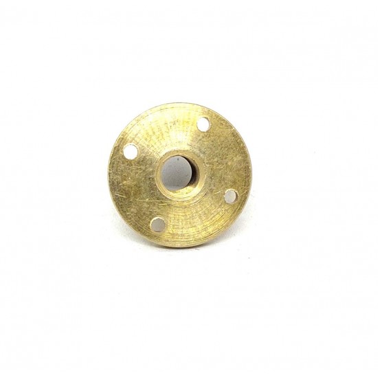 2Pcs 200mm (0.2 mtr) SS304 Threaded Rod M12 12mm OD + M12 nut 1.75mm Pitch 12mm T Nut Brass round Flange Single Nut for 3D Printer CNC Robotics