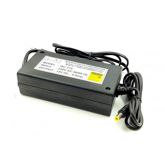 12V 5A DC Power supply AC Adaptor SMPS For LED Strip CCTV Power Adaptor
