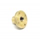 1Pcs M10 nut 1.5mm Pitch 10mm T Nut Brass round Flange Single Nut for 3D Printer CNC Robotics