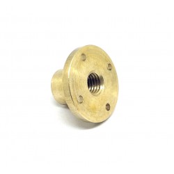 1Pcs M12 nut 1.75mm Pitch 12mm T Nut Brass round Flange Single Nut for 3D Printer CNC Robotics