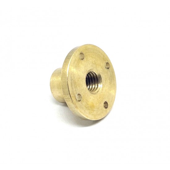 1Pcs M12 nut 1.75mm Pitch 12mm T Nut Brass round Flange Single Nut for 3D Printer CNC Robotics