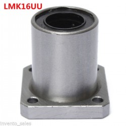 1pcs LMK16UU 16mm Rod Linear Ball Bearing Square Flange for CNC Robotic Machines DIY Project