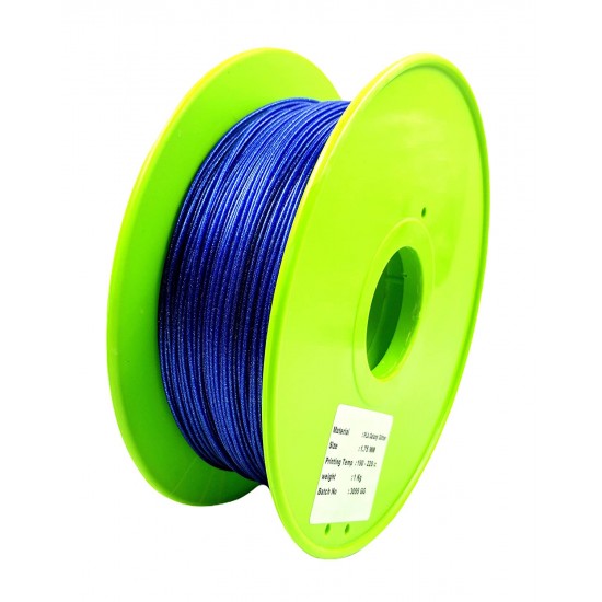 1Kg 1.75mm Blue Glitter PLA Filament Plastic 3D Printing Filament For 3D Pen 3D Printer