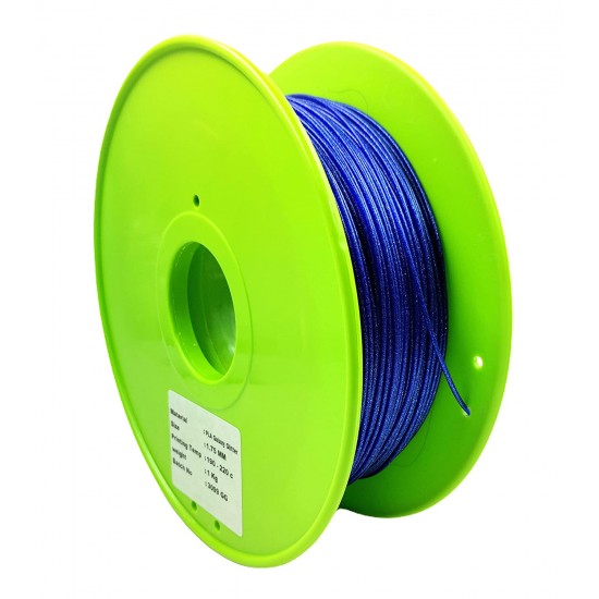 1Kg 1.75mm Blue Glitter PLA Filament Plastic 3D Printing Filament For 3D Pen 3D Printer