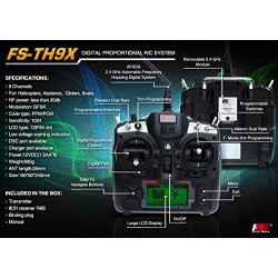 Flysky FS-TH9X 2.4G Radio Control RC Controller 9CH Transmitter R9B 8CH Receiver