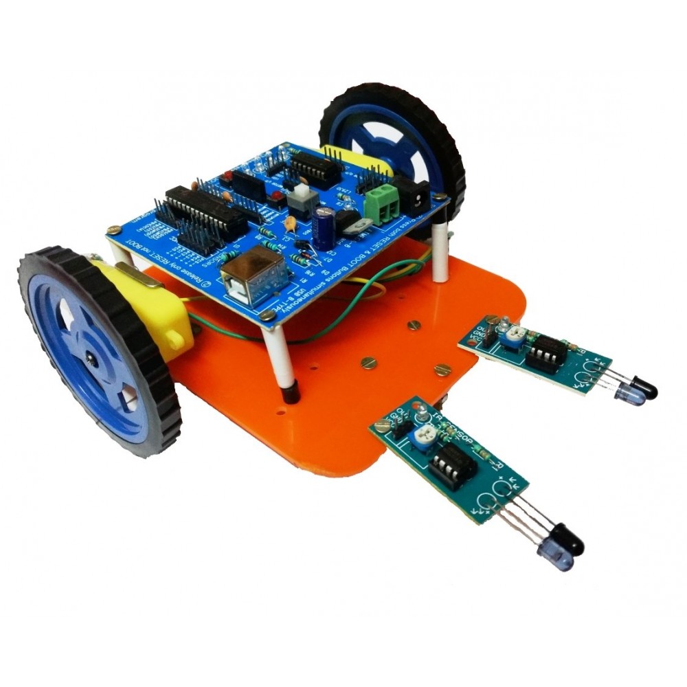 Micro-controller Small Line Tracking Smart Car Line Following Robot LFR ...