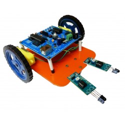 Micro-controller Small Line Tracking Smart Car Line Following Robot LFR DIY Kit