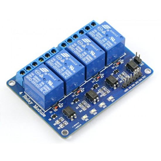 5V 4 Channel Relay Module Shield For Arm PIC AVR DSP LW SZUS
