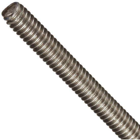 2pcs SS304 Rustproof Stainless Steel Threaded Rod M12 12mm OD 1000mm (1 mtr) Long Pitch 1.75mm for 3D Printer CNC Robotics Machines DIY Projects