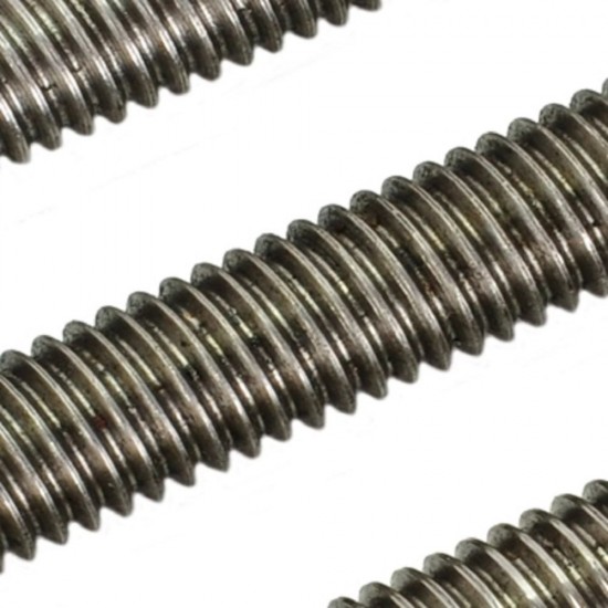 2pcs SS304 Rustproof Stainless Steel Threaded Rod M12 12mm OD 1000mm (1 mtr) Long Pitch 1.75mm for 3D Printer CNC Robotics Machines DIY Projects