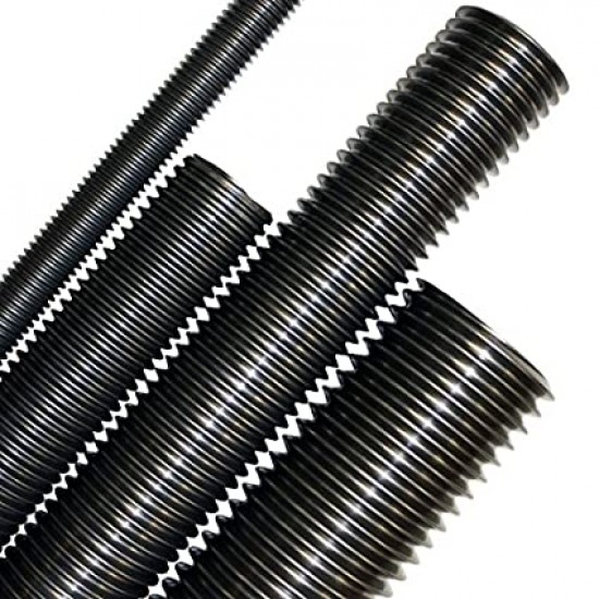 2pcs SS304 Rustproof Stainless Steel Threaded Rod M12 12mm OD 500mm (0.5 mtr) Long Pitch 1.75mm for 3D Printer CNC Robotics Machines DIY Projects