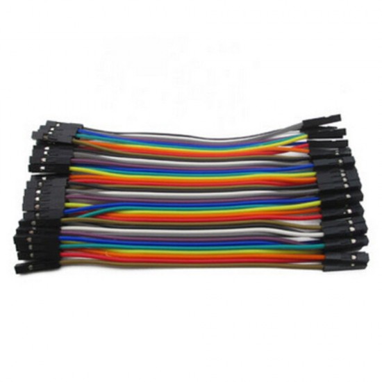 40pcs Dupont 20CM Female To Female Jumper Wire Ribbon Cable - Breadboard DIY