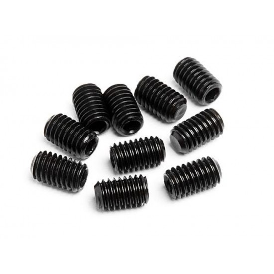  M4 x 5 mm Long Grub Screws Anodised for DIY Projects (Black)-20 Pieces