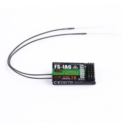 FS IA6 Flysky iA6 2.4G 6 CH RC Receiver with Double Antenna Compatible i4 i6 i10
