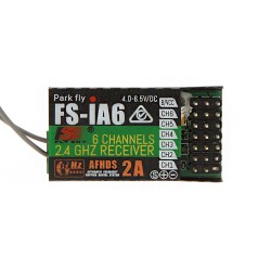 FS IA6 Flysky iA6 2.4G 6 CH RC Receiver with Double Antenna Compatible i4 i6 i10
