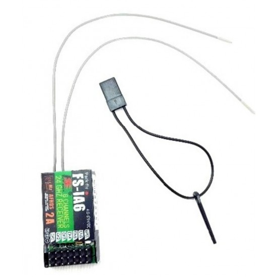 FS IA6 Flysky iA6 2.4G 6 CH RC Receiver with Double Antenna Compatible i4 i6 i10