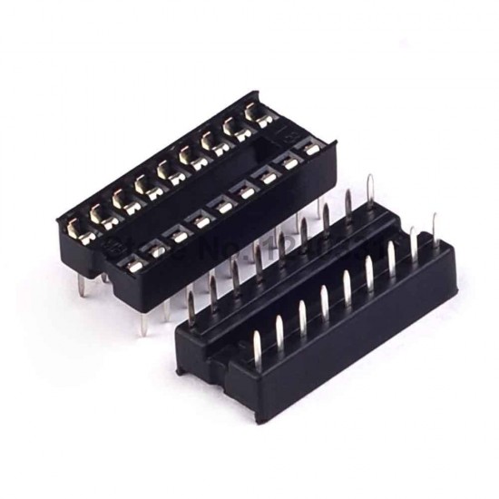 10PCS 18-Pin 18pins DIL DIP IC Socket PCB Mount Connector