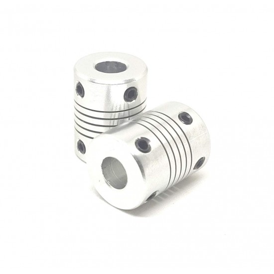 2Pcs 8x8mm Motor Jaw Shaft Coupler Aluminum 8mm Flexible Coupling for Nema 23 3D Printer Z Axis For RepRap