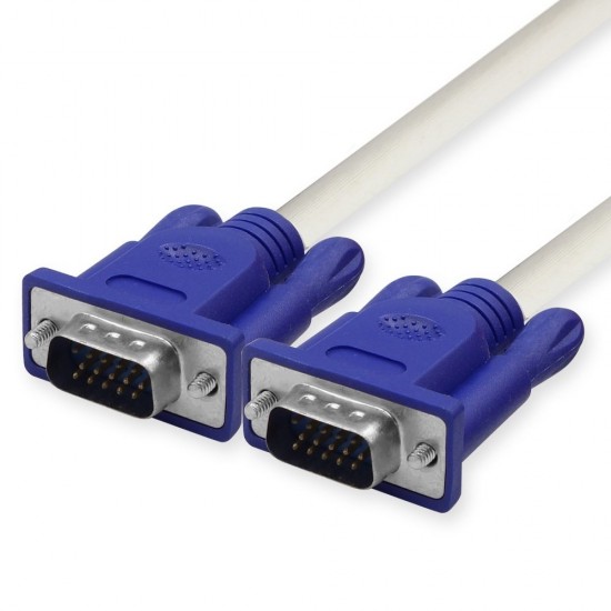 thumbnail image 2 of 1.5 Meter VGA Extension Cable, Male To Male, 15-Pin SVGA For PC Monitor Or LCD, Blue 2 of 6
