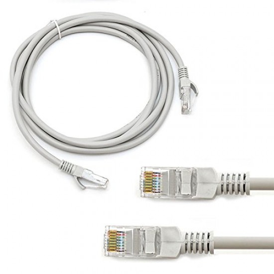 15 mtr RJ45 Ethernet Network LAN Cat5e Cat5 Patch Cable For Computer Router TV PC