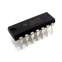 2pcs TL074 IC - Low Noise JFET Quad Op-AMP IC