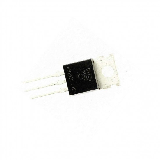 3Pcs BT136-600E,127 - Triac, 600 V, 4 A, TO-220AB, 25 mA, 1 V, 5 W High Switching Speed Silicon Transistor