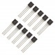 10Pcs 2N3904 BJT Bipolar Single Transistor, NPN, 40 V, 300 MHz, 625 mW, 200 mA, 300 hFE