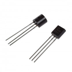 10Pcs 2N3906 BJT Bipolar Single Transistor, High Speed Switching, PNP, -40 V, 250 MHz, 625 mW, 200 mA, 100 hFE