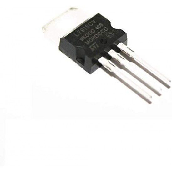 5Pcs LM7915CT Fixed LDO Voltage Regulator, 7915, 35V to -17.5V, 1.1V Dropout, 15Vout, 1.5Aout, TO-220-3