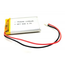 3.7V 1100mAh Li-ion Rechargeable Battery 50x30x7.5mm for Quadcopter Helicopter Drones GPS PDA DVD iPod Tablet PC DIY