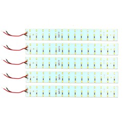 5Pcs 12V 15W 2835 LED Strip White Color 42 SMD LED Plate 200x25x2.5mm High Power Ultra Bright