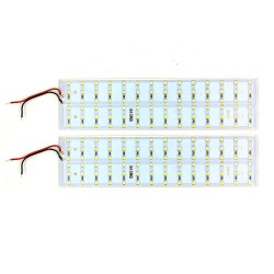 2Pcs 12V 30W 2835 LED Strip White Color 84 SMD LED Plate 200x50x2.5mm High Power Ultra Bright