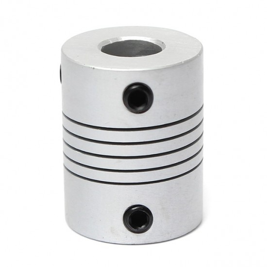 2pcs 5 x 8mm Aluminium Flexible Coupling for Nema 17 Z Axis 3D Printer CNC DIY