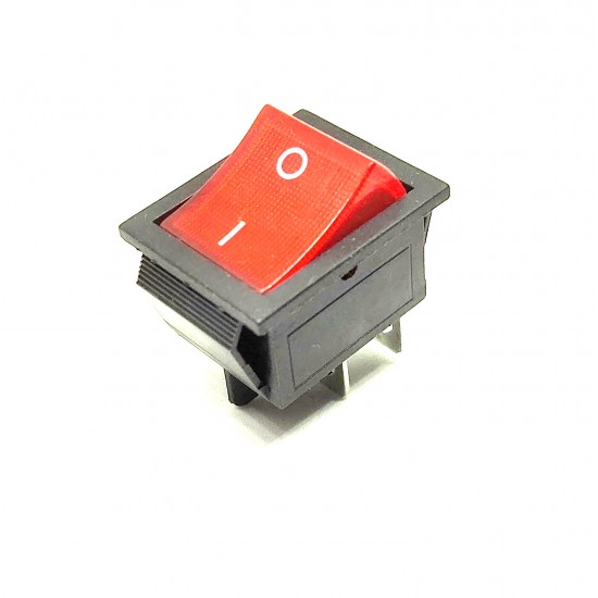 4Pcs KCD4 DPST ON-Off 4 Pin Rocker Boat Switch Indicator 16A/20A AC 250V/125V for Car Motorcycle Electrical DIY